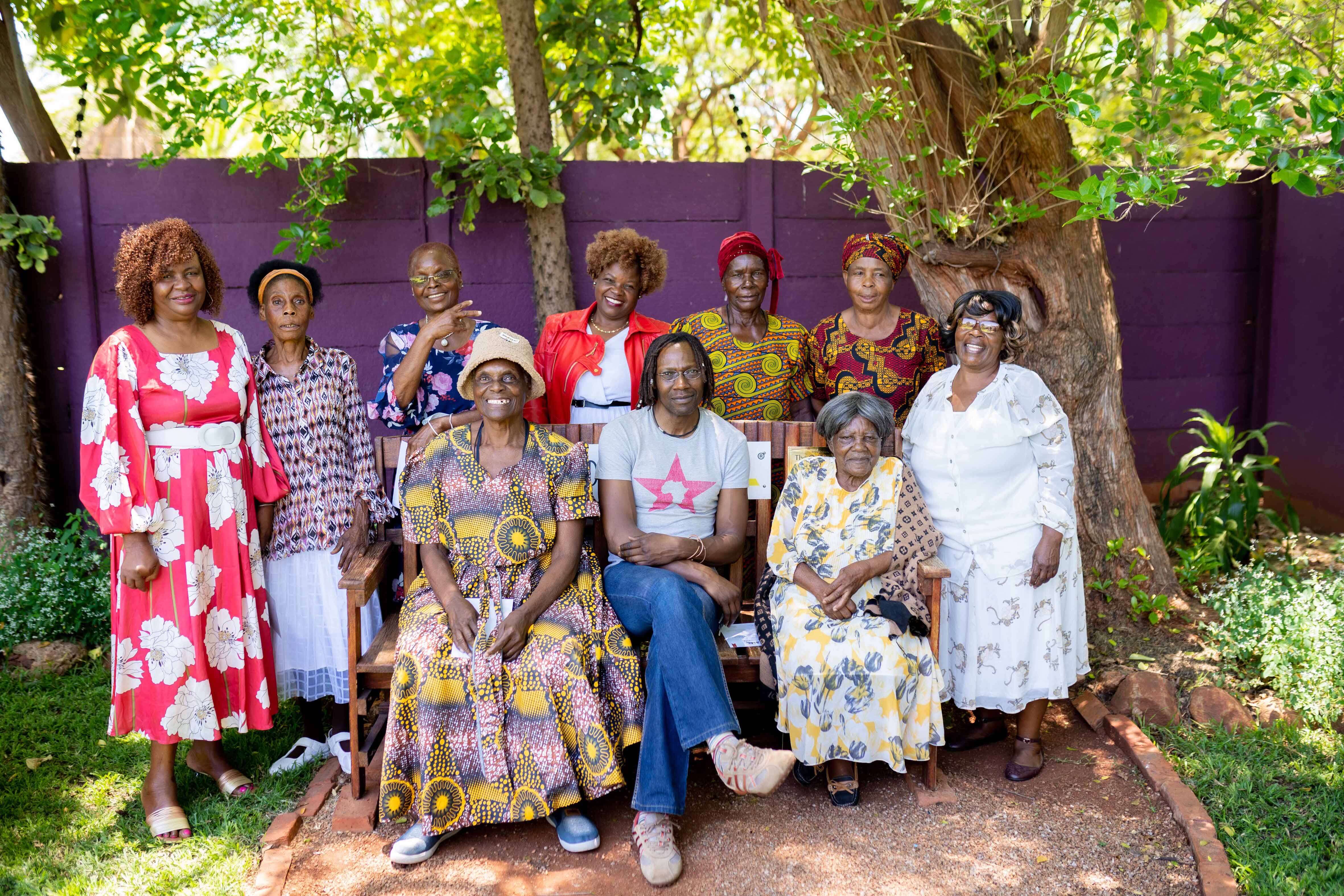 Some of the grandmothers gathered together