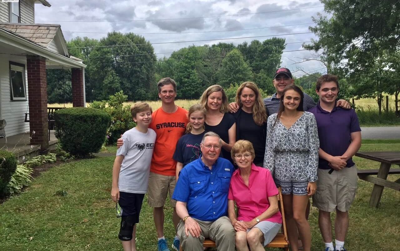 Hal and his immediate family at his brother's in Ohio