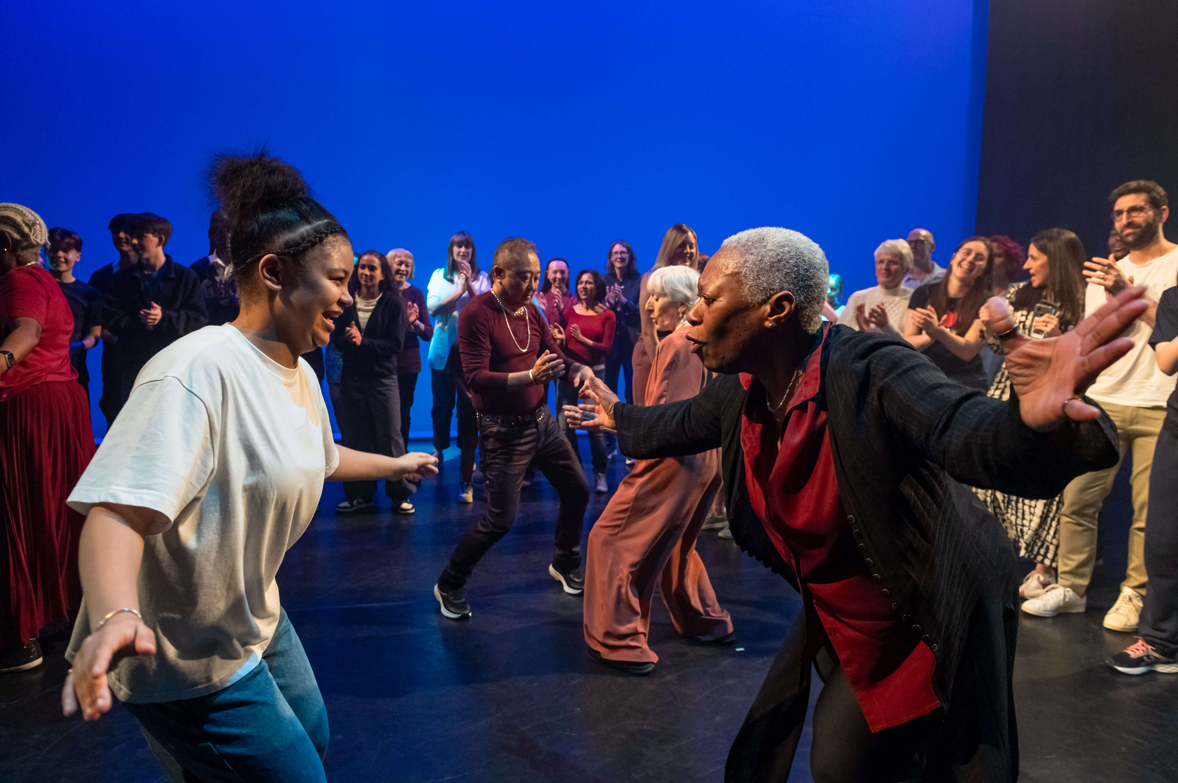 The Company of Elders with Zoo Nation Youth Company in The Exchange. Photography Gigi Giannella.