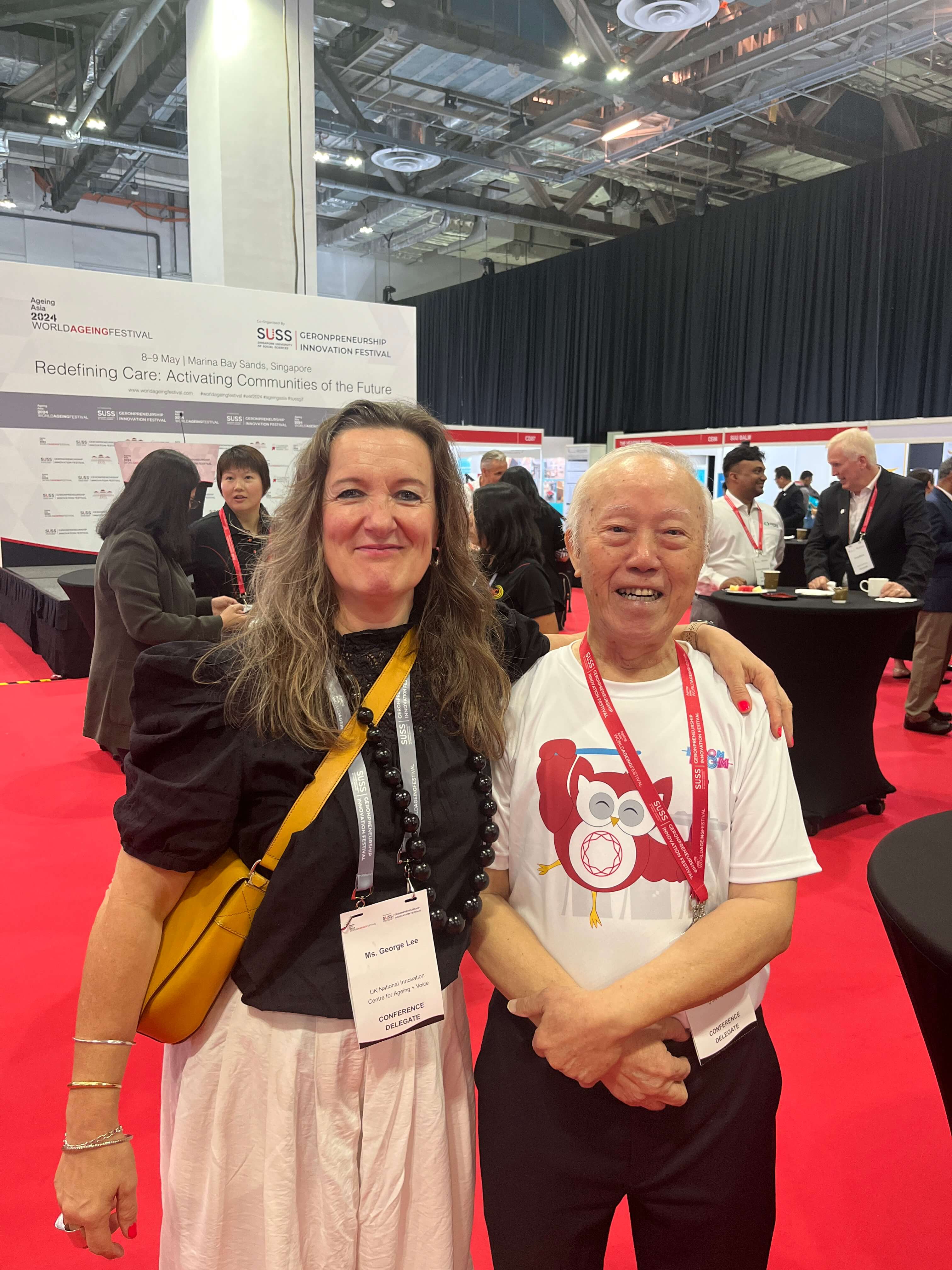 Thomas and George at the Ageing Asia conference 2024