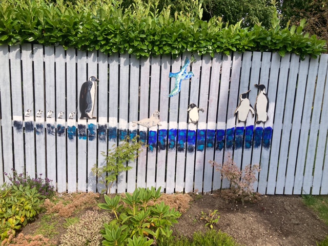 Colin's penguins which he added to his fence