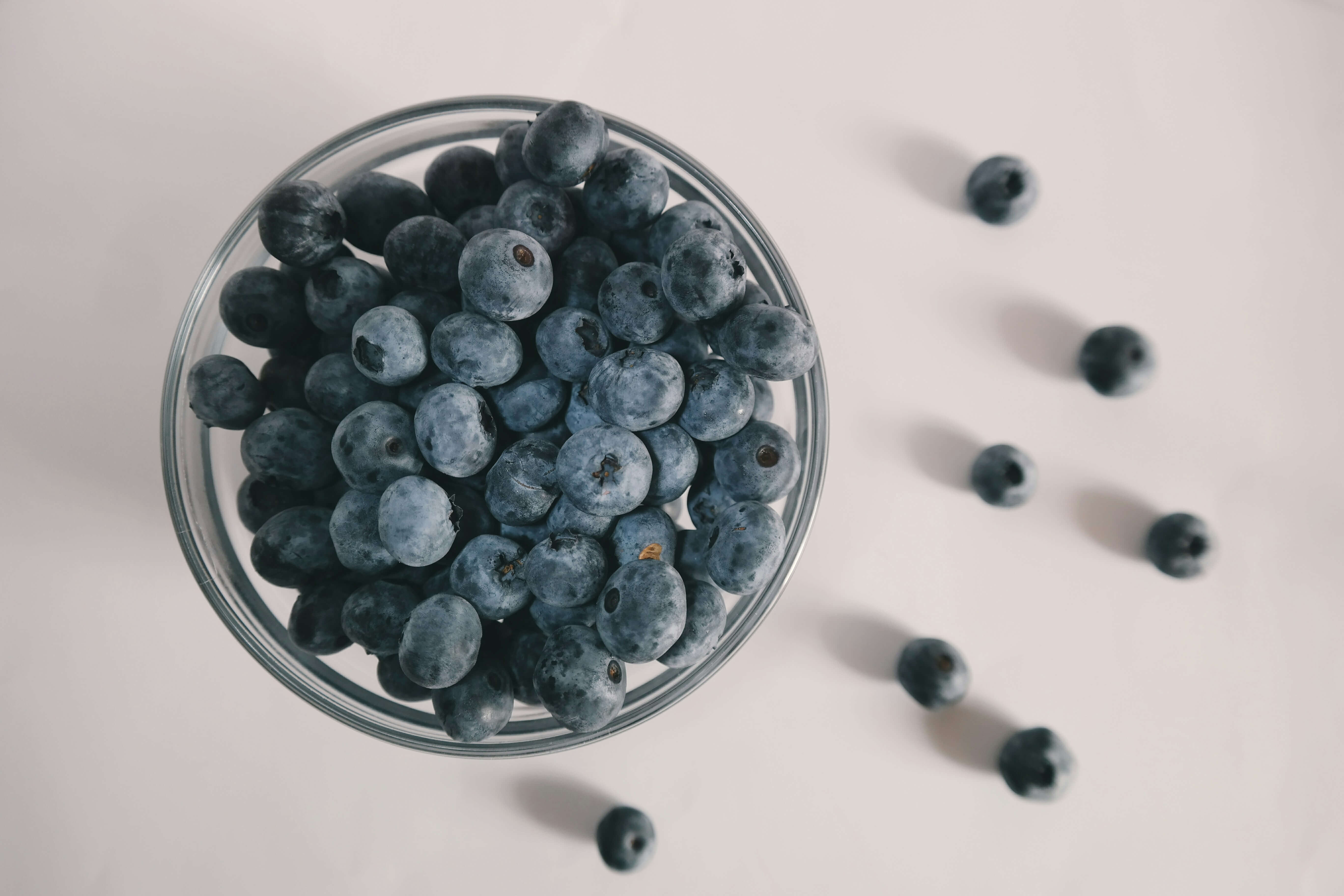 A bowl of blueberries