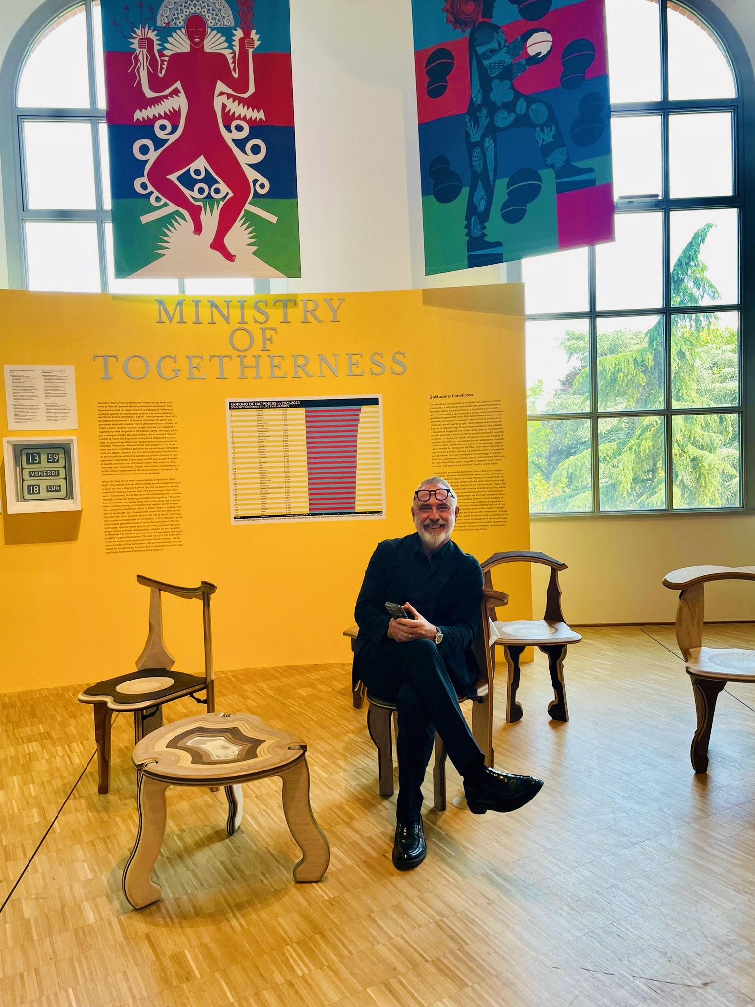 Nic Palmarini at the exhibtion