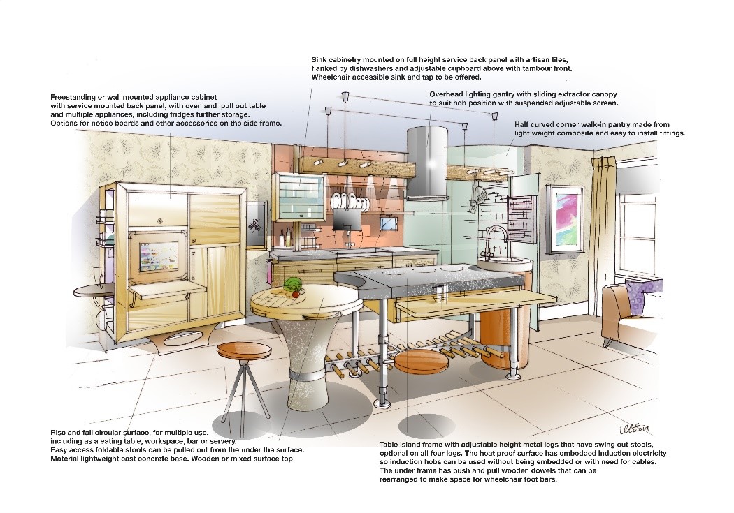 The 4 Generation Kitchen that Hazell helped design.