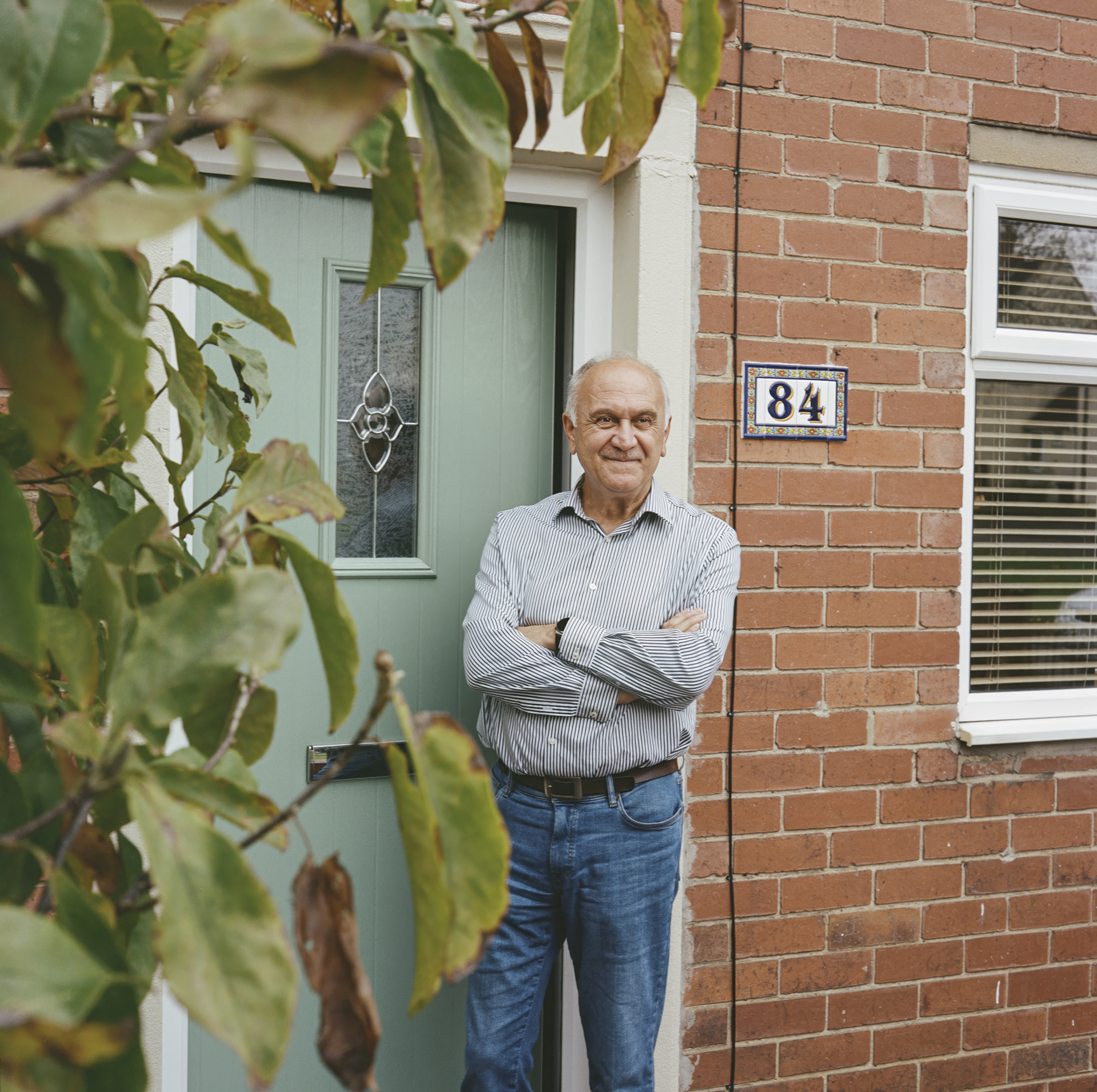 A portrait of Saed, captured for the Voice advertising campaign. Photography by Rosie Barnes.