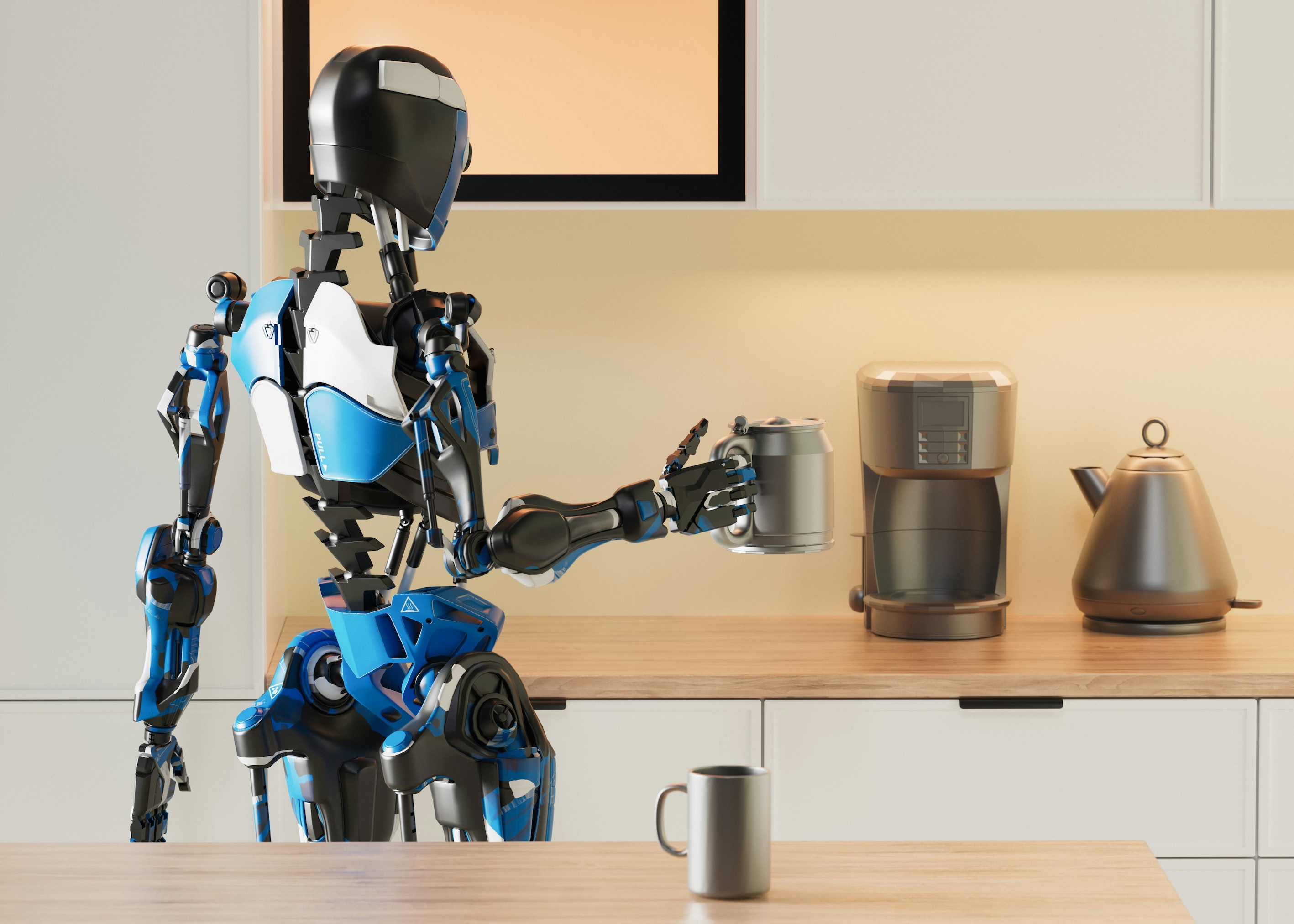 A robot making a cup of tea
