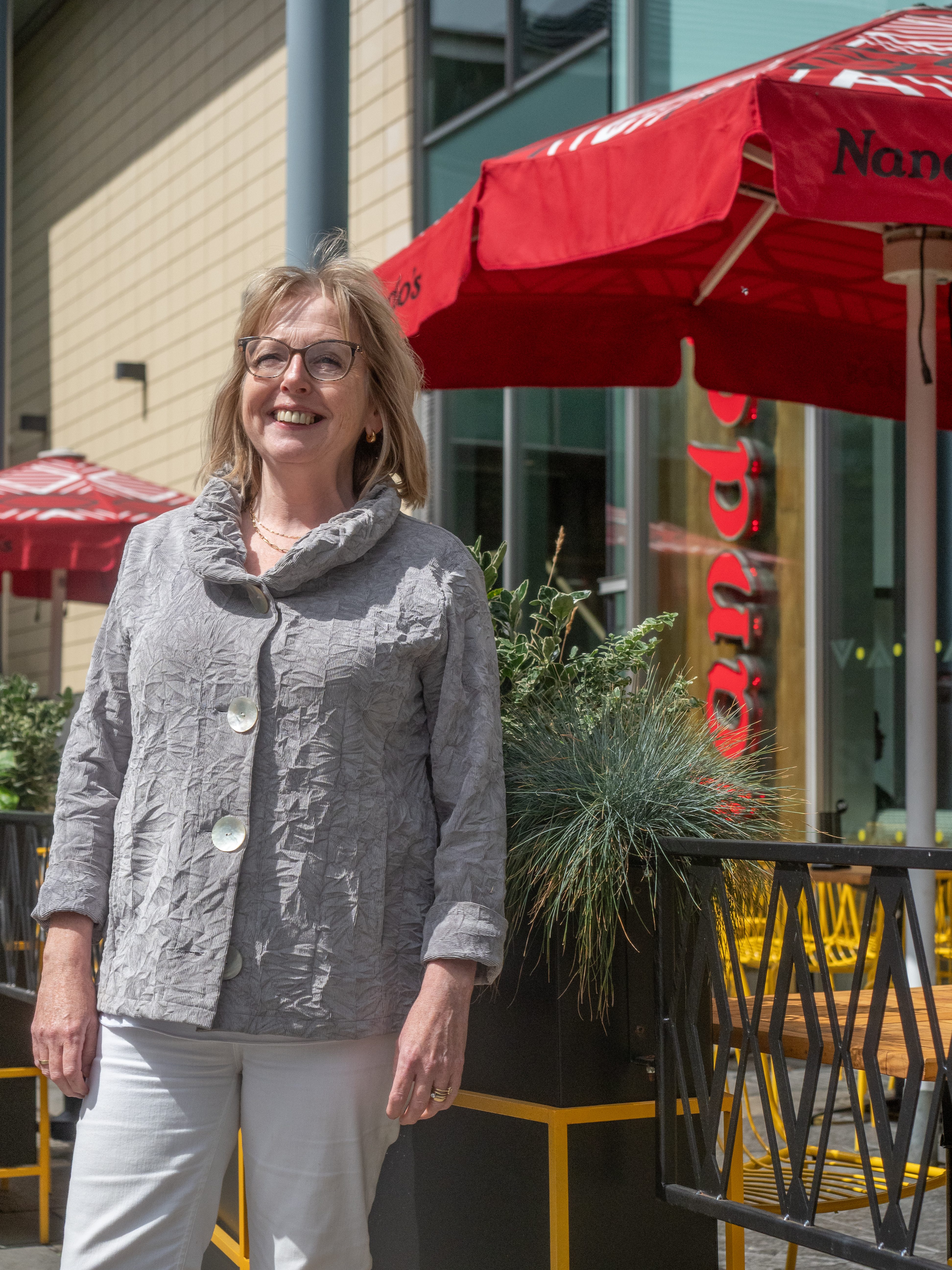 Katerine Vero outside Wagamama